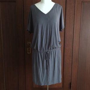 Dolman sleeve tie waist knit dress M/L